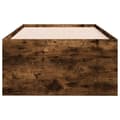 Miniatyrbillede 5 af 10: daybed med skuffer 90x190 cm konstrueret træ røget eg