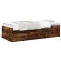 Miniatyrbillede 1 af 10: daybed med skuffer 90x190 cm konstrueret træ røget eg