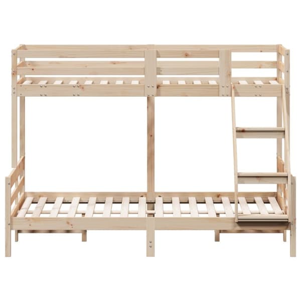 Våningssäng 90x200/140x200 cm massiv furu