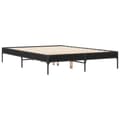 Miniatyrbillede 6 af 9: sengestel 120x200 cm konstrueret træ og metal sort