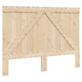 Miniatyrbillede 6 af 10: sengeramme med sengegavl 140x200 cm massivt fyrretræ hvid