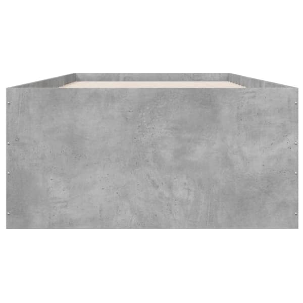 sengeramme 90x190 cm konstrueret træ betongrå