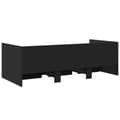 Miniatyrbillede 6 af 10: daybed med skuffer 90x190 cm konstrueret træ sort