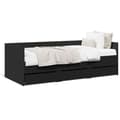 Miniatyrbillede 1 af 10: daybed med skuffer 90x190 cm konstrueret træ sort