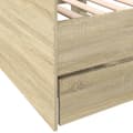 Miniatyrbillede 7 af 10: daybed med skuffer 100x200 cm konstrueret træ sonoma-eg
