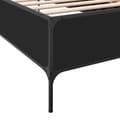 Miniatyrbillede 7 af 9: sengeramme 75x190 cm konstrueret træ og metal sort