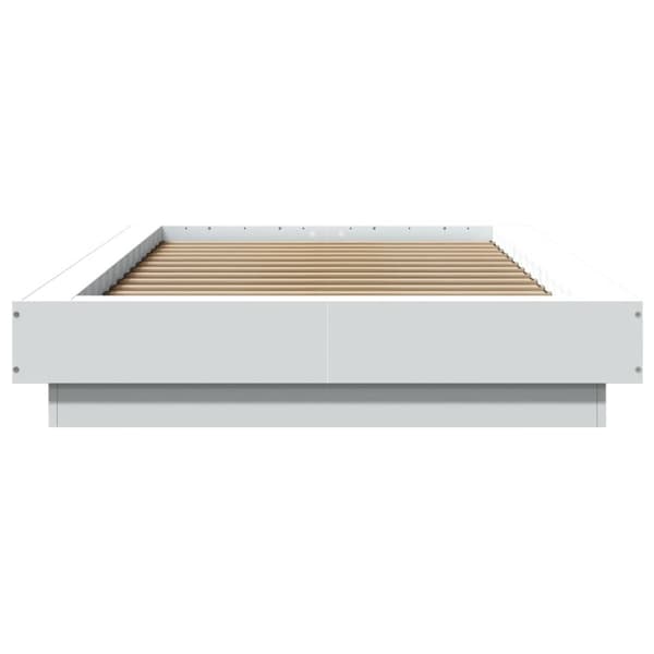 sengeramme 90x190 cm konstrueret træ hvid