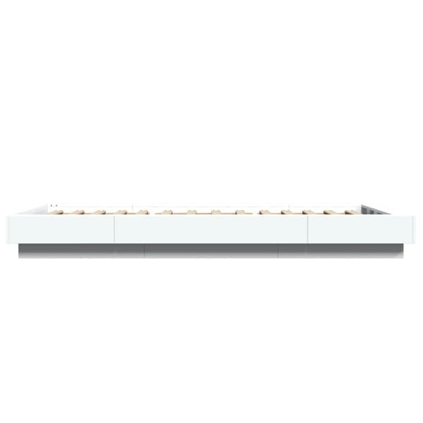 sengeramme 90x190 cm konstrueret træ hvid