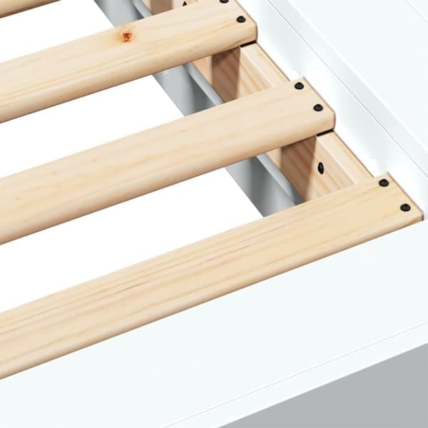 sengeramme 90x190 cm konstrueret træ hvid