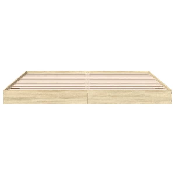sengestel 180x200 cm konstrueret træ sonoma-eg