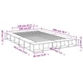 Miniatyrbillede 10 af 10: sengestel 160x200 cm massivt træ sort