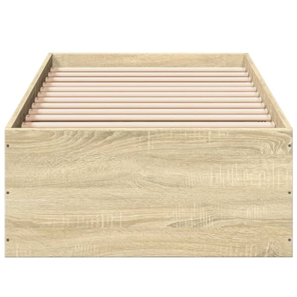 sengeramme 100x200 cm konstrueret træ sonoma-eg