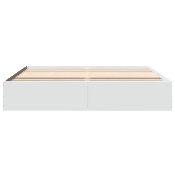 sengestel 180x200 cm konstrueret træ hvid
