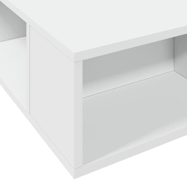 sengestel 140x200 cm konstrueret træ hvid