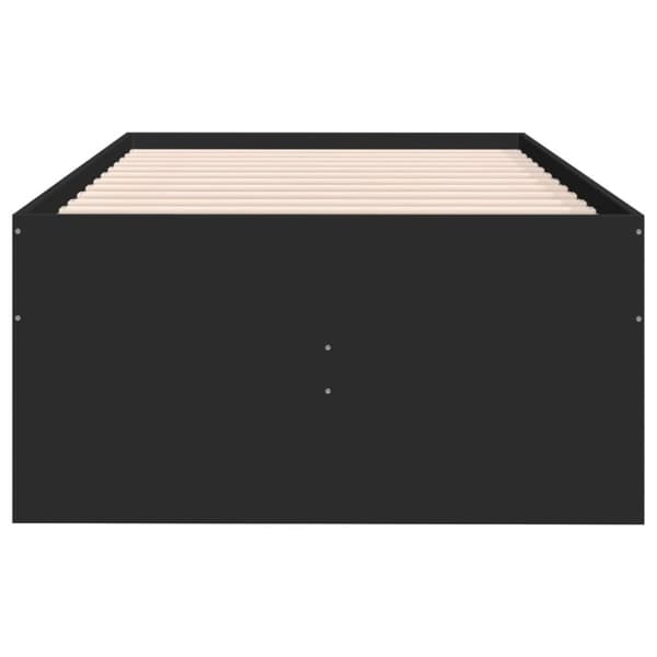 daybed med skuffer 100x200 cm konstrueret træ sort