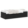 Miniatyrbillede 1 af 10: daybed med skuffer 100x200 cm konstrueret træ sort