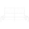 Miniatyrbillede 5 af 10: sengeramme med sengegavl 150x200 cm metal hvid