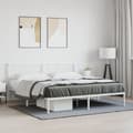 Miniatyrbillede 3 af 10: sengeramme med sengegavl 183x213 cm metal hvid