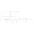 Miniatyrbillede 2 af 10: sengeramme med sengegavl 183x213 cm metal hvid