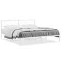 Miniatyrbillede 1 af 10: sengeramme med sengegavl 183x213 cm metal hvid