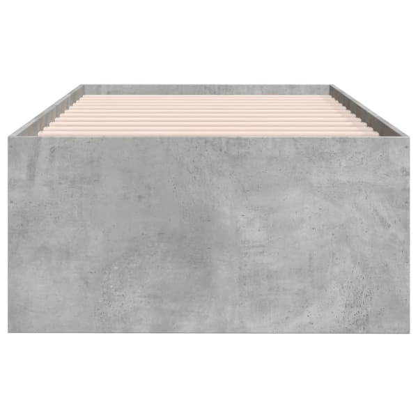 Vuodesohva laatikoilla betoninharmaa 90x200 cm tekninen puu