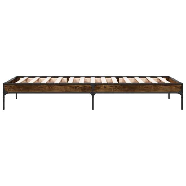 Sängynrunko savutammi 75x190 cm tekninen puu ja metalli