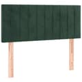 Miniatyrbillede 6 af 7: kontinentalseng med madras 80x200 cm fløjl mørkegrøn