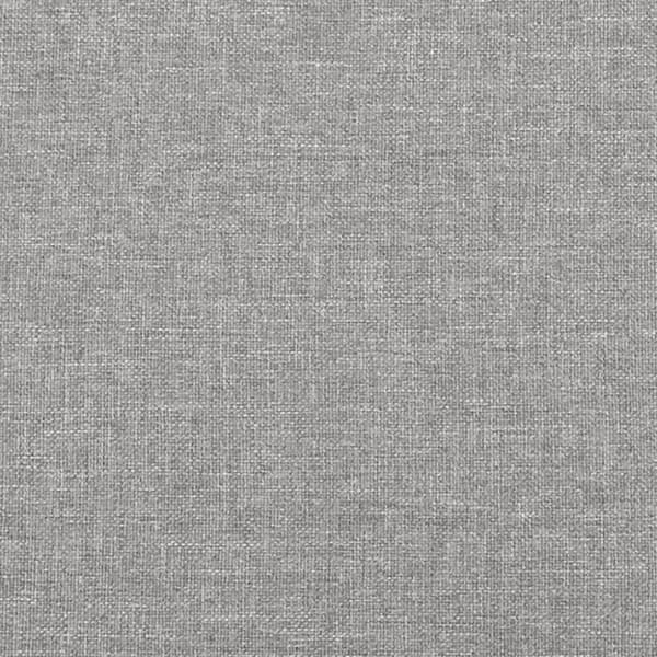 Ramsäng med madrass ljusgrå 120x190 cm tyg