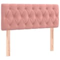 Pikkukuva 6 / 9: Ramsäng med madrass rosa 120x190 cm sammet