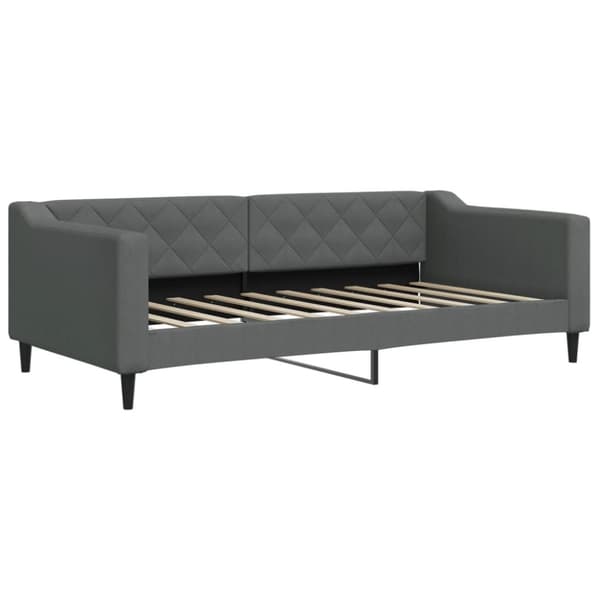 daybed 90x190 cm stof mørkegrå