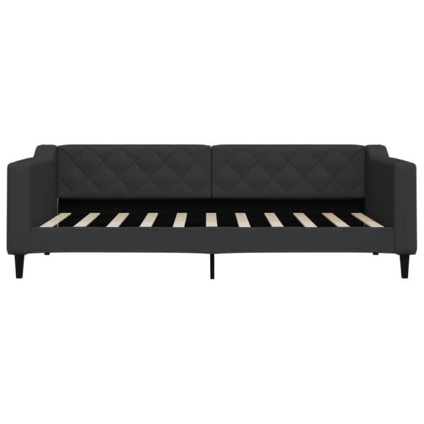 Dagbädd med madrass svart 90x190 cm tyg