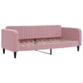 Miniatyrbillede 4 af 10: daybed med udtræk og skuffer 80x200 cm velour lyserød