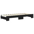 Miniatyrbillede 5 af 10: daybed med udtræk og skuffer 80x200 cm velour sort