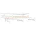 Miniatyrbillede 4 af 10: daybed med udtræk 2x(90x200) cm massivt fyrretræ