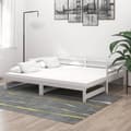 Miniatyrbillede 1 af 10: daybed med udtræk 2x(90x200) cm massivt fyrretræ
