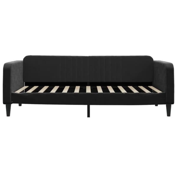 Dagbädd utdragbar svart 100x200 cm sammet