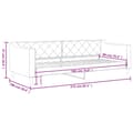 Miniatyrbillede 8 af 8: daybed 90x190 cm stof sort