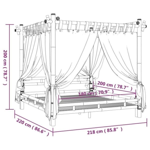 himmelseng 180x200 cm bambus