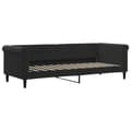 Miniatyrbillede 4 af 10: daybed med udtræk og madras 80x200 cm velour sort