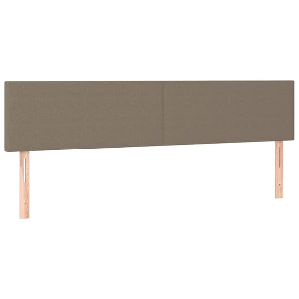 kontinentalseng med madras 180x200 cm stof gråbrun