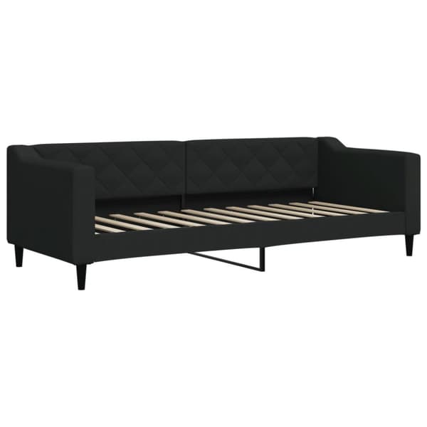 Dagbädd utdragbar svart 80x200 cm tyg