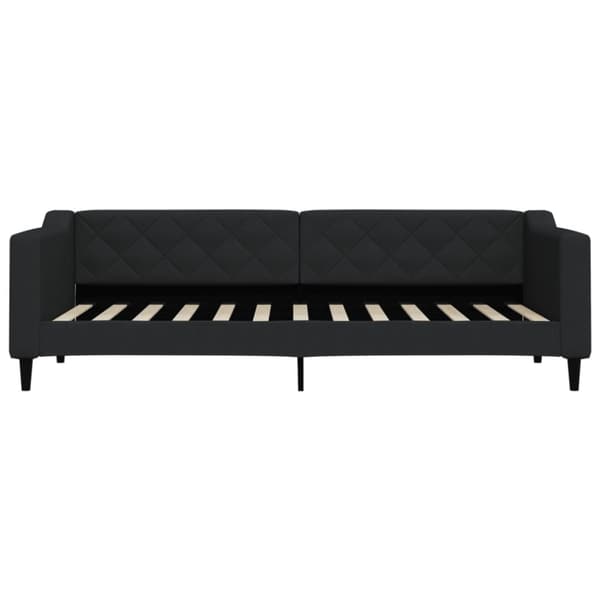 Dagbädd utdragbar svart 80x200 cm tyg