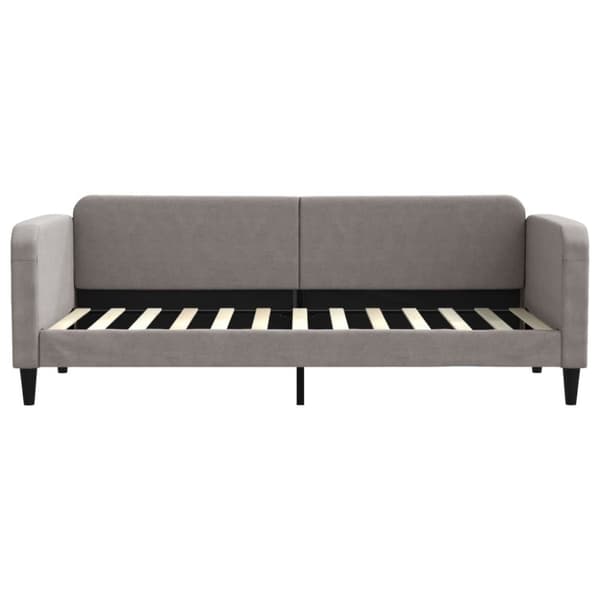 Dagbädd med madrass taupe 80x200 cm tyg