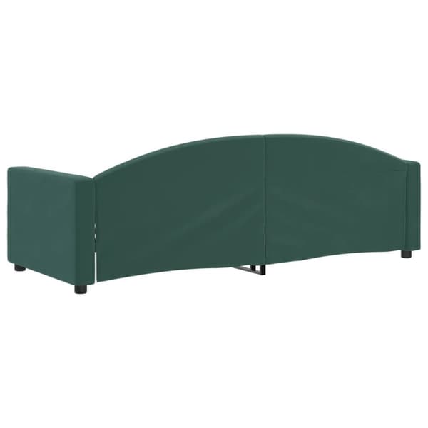 daybed 80x200 cm velour mørkegrøn