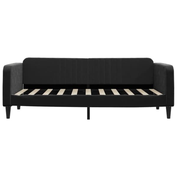 daybed med madras 90x190 cm velour sort