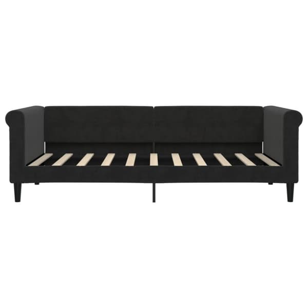 Dagbädd svart 90x190 cm sammet