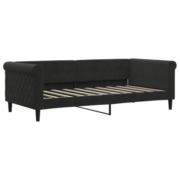 Dagbädd svart 90x190 cm sammet