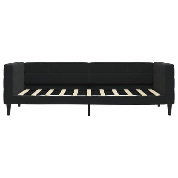 Dagbädd utdragbar svart 90x190 cm sammet