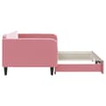 Miniatyrbillede 4 af 10: daybed med udtræk 100x200 cm velour lyserød