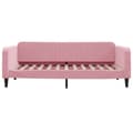 Miniatyrbillede 7 af 10: daybed med udtræk 100x200 cm velour lyserød